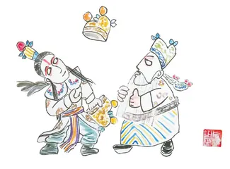 举鼎观画