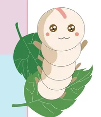 两眼发光的蚕宝宝
