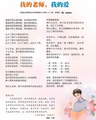 我的老师，我的爱