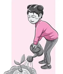 我对小苗说的话