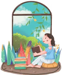 窗外