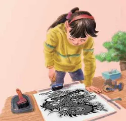 拓印龙纹