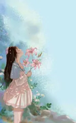 百合花，香满头