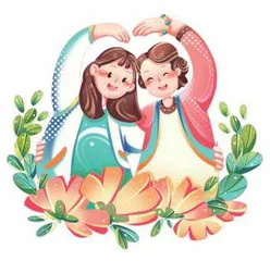 她开心了