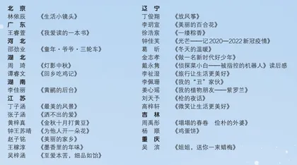 第三十届全国万校小学生创新作文大赛获奖名单