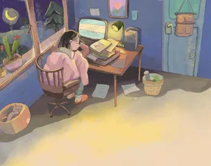 一盏台灯