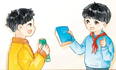 古城村书屋里的儿童节