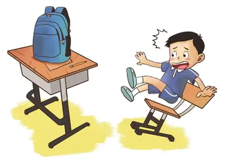 桌椅罢工啦