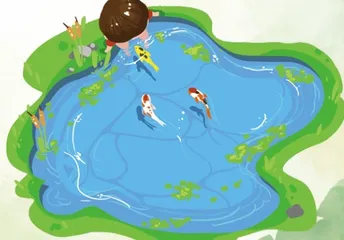 学校的小池塘