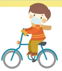 教弟弟学骑车