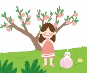 美味的桃子