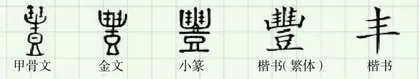 减肥成功的“丰”字