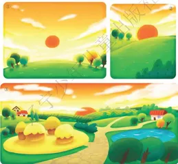 迷人的夕阳