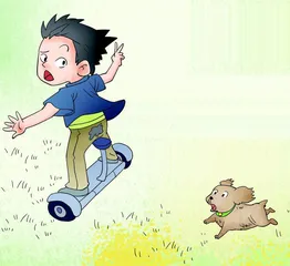 学骑平衡车