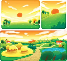 迷人的夕阳
