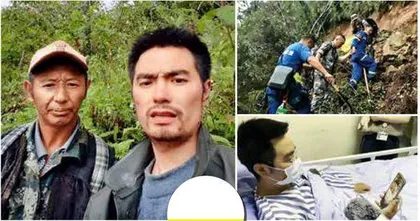 地震救人英雄甘宇获救