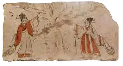 河西画像砖,拼一幅魏晋桃花源3