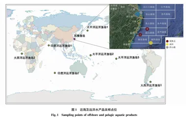 东海近海及远洋捕捞水产品中重金属污染特征及膳食风险