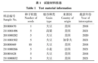 利用双重数字PCR方法检测进口粮谷中携带地肤的EPSPS基因拷贝数