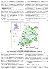 城市化强度与木本植物多样性之间的空间关系