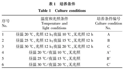 槭叶铁线莲种子萌发特性研究