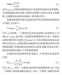基于Sentinel-2卫星的湖泊水面动态监测——以枫沙湖为例