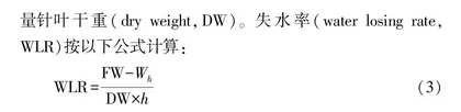 马尾松苗期抗旱性鉴定方法分析