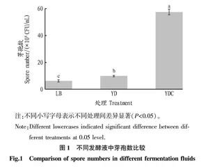 不同培养基对多粘类芽孢杆菌产孢量•IAA含量及花生生长的影响