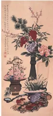 中国传统插花之篮花的风格特征及应用形式5