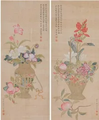 中国传统插花之篮花的风格特征及应用形式7