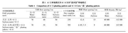 夏大豆玉米不同带状复合种植模式及不同生育时期喷施“海藻博士”对玉米产量的影响