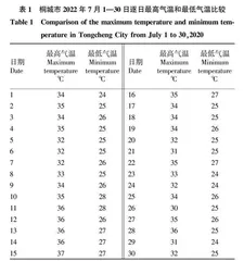 杂交籼稻“一种两收”头季高温热害调查及对再生稻的影响