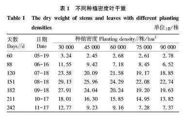 密度对重齿毛当归干物质积累·分配及种植利润的影响