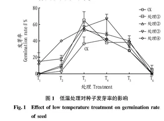 低温处理对新疆黑果枸杞种子出苗的影响