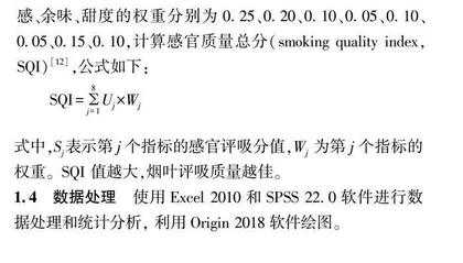 烤烟品种K326上部叶烤后单叶重与感官质量的关系