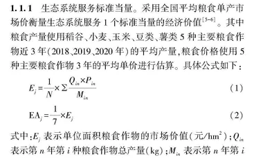 基于当量因子模型的江阴市生态服务价值核算研究