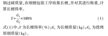基于DOE分析法的打叶复烤长梗得率工艺优化
