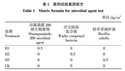 不同微生物菌剂对辣椒幼苗生长的影响