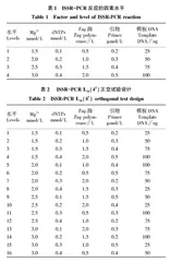 山豆根ISSR-PCR反应体系优化及引物筛选