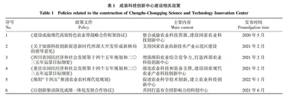 高质量推进成渝现代高效特色农业带科创中心建设研究
