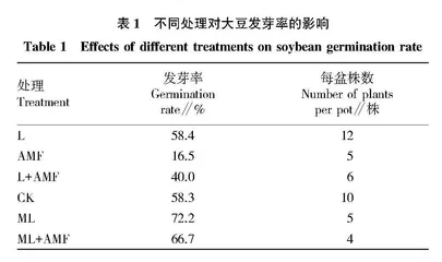 大豆根瘤菌与菌根真菌的协作对盆栽大豆生长的影响