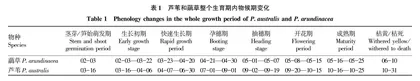 基于时空生态位分布的长江下游滨江湿地虉草和芦苇资源互补利用 