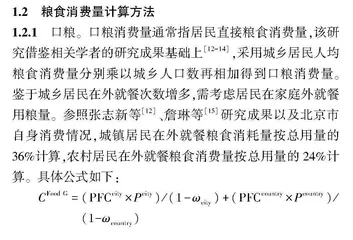 新形势下北京粮食消费变化特征分析