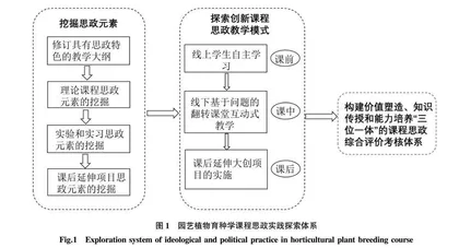 新农科背景下园艺植物育种学“三位一体”课程思政教学体系探讨