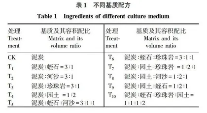 不同基质配方和施肥水平对百合生长的影响