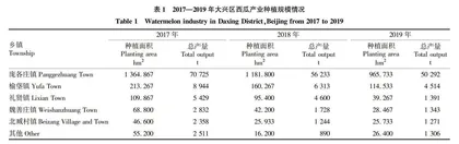 大兴区庞各庄西瓜产业发展路径研究
