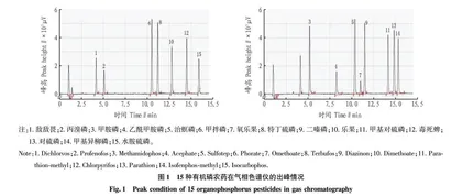 气相色谱法测定水果中15种有机磷类农药残留的基质效应