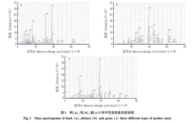 MALDI-TOF MS在不同禽肉动物源性成分检测中的研究
