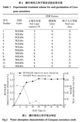 半干旱区河岸带灌木镰叶锦鸡儿种子萌发特征