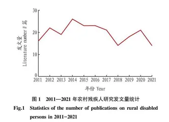 2011—2021年国内农村残疾人研究的演化发展与价值前瞻  
